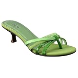 Women's Mossimo Patina Green Thong Heels - 10