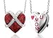 Sterling Silver Love You Mom Heart Diamond Pendant Necklace (HI, I1-I2, 0.13 carat)