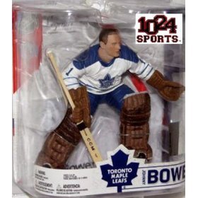Johnny Bower Rare Toronto Maple Leafs 1958-1970 White Jersey Variant McFarlane NHL Legends... by McFarlane