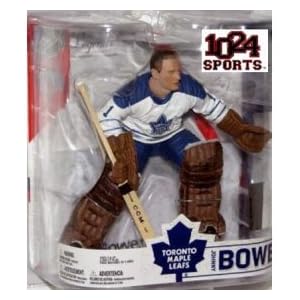 Johnny Bower Rare Toronto Maple Leafs 1958-1970 White Jersey Variant McFarlane NHL Legends... by 