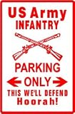 US ARMY INFANTRY PARKING soldier war NEW sign