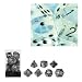 Chessex 27420 - Würfelset Borealis Aquerple, 7 verschiedene Würfel