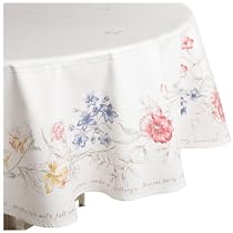 Lenox Artist's Sketchbook 60-by-84-Inch Oval Tablecloth
