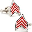 Red Sergeant Peppers Stripes Cufflinks