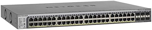 Netgear ProSafe GS752TPS Gigabit Stackable Smart Switch - 46 Ports - Manageable - 40 x POE - 8 x POE+ - Stack Port - 6 x Expansion Slots - 10/100/1000Base-T