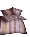Kaeppel G-008219-75D1-VAKF Bettwäsche 2-teilig Maison 135 x 200 cm Edel-Köper-Flanell, Farbe: mauve