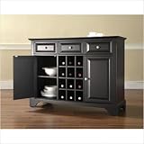 IMAGE OF Crosley Furniture LaFayette Buffet Server , Sideboard Cabinet in Black Finish
