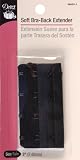 Dritz(R) Bra Back Extender 3 Inch Wide-Black 4 Hooks