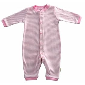 Tadpoles Organic Double Knit Cotton Footless Snap Front Romper