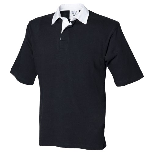 Front Row Men's Short Sleeve Sports Rugby Polo Shirt