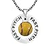 Fast Pitch Message Ring Enamel Softball Necklace
