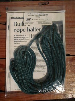 Tie Your Own Rope Halter Kit -- Black