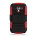 Galaxy Exhibit T599 Black RED Hybrid Armor Kickstand Cover Belt Clip Holster CASE + Screen Protector