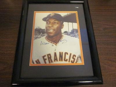Wiilie McCovey SF Giants Autograph Framed Photo JSA - Framed MLB Photos, Plaques, and Collages