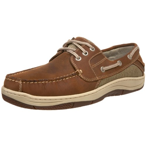 Dockers Men's Gimball Lace Up Boat Shoe,Dark Tan,11 M US