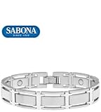 Men's Sabona Executive Symmetry Silver Magnetic Bracelet