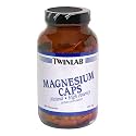 Twinlab Magnesium Caps, 400 mg, 200 Capsules (Pack of 3)