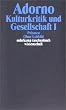 Gesammelte Schriften in 20 B�nden: Band 10: Kulturkritik und Gesellschaft. Prismen. Ohne Leitbild. Eingriffe. Stichworte. Anhang. 2 B�nde (suhrkamp taschenbuch wissenschaft)
