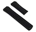 Junghans Apollo Alarm Ersatzband Uhrenarmband Leder Band 20mm Schwarz 420/5047.28