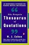 The Penguin Thesaurus of Quotations (Reference)