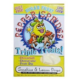 Pepper Springs Sugar Free Lemon Cheeseball, Cheesecake or Fruit Dip Mix by A Bountiful Harvest