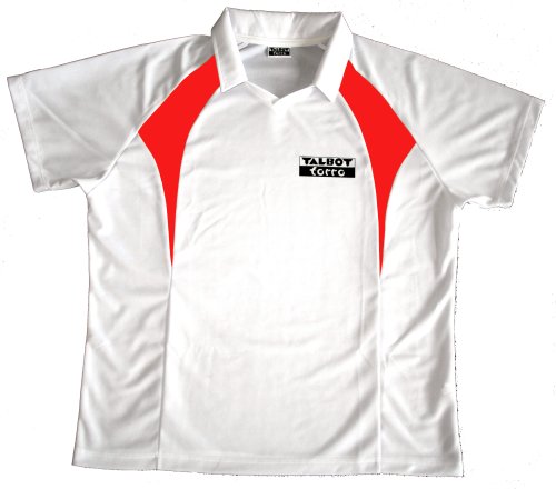 Talbot Torro POLO V-NECK MAN, weiß/rot