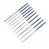 シルバーラインダイヤモンドニードルファイルセットの10pceさ140mm