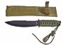 10-3/4" Black Rambo Survival Hunting Knife w Sheath NEW