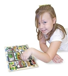 Melissa & Doug Deluxe Wooden Vehicles Maze Puzzle