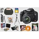 Canon Digital Rebel XSi 12MP Digital SLR Camera with EF-S 18-55mm f/3.5-5.6 IS Lens (Black) + 2GB Pro Accessory Kit