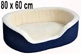Produkt-Bild: Hundekissen / Hundebett Gr. L - 80 x 60 cm - mit Bezug in Jeansoptik
