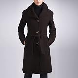 Jessie G. Women's Double Lapel Collar Wool Blend Coat