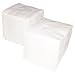 Roses 30105 1-Ply Beverage Napkin, 9" Width x 9" Length, White (8 Packs of 500 Sheets)