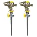 Nelson Plastic Pulsating Sprinkler Head on Metal Spike, Two-Pack #50202