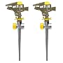 Nelson Plastic Pulsating Sprinkler Head on Metal Spike, Two-Pack #50202