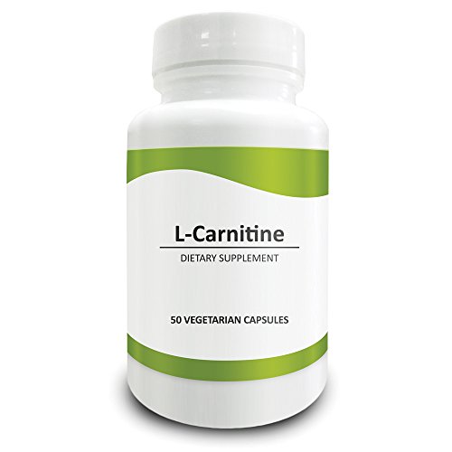 Pure Science L-Carnitine (L-Tartrate) 500mg - Supports Weight Loss, Optimizes Cellular Energy & Antioxidant Levels, Promotes Cognition - 50 Vegetarian Capsules of L-Carnitine Powder