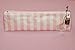 Victoria's Secret Signature Pink Stripe Cosmetic Makeup Bag Pencil Case