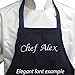 CHEFSKIN Personalized Custom BLACK Chef Hat Adjustable makes a Great GIFT!