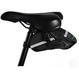 CoBean Black Silkworm reflective trim seat saddle bag for cycling bike bicycle