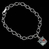New York Rangers Ladies Silver-Tone Charm Bracelet