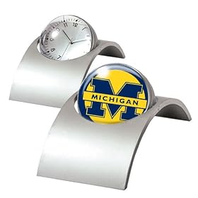 Michigan Wolverines NCAA Spinning Clock by 