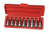 TEKTON 1365 3/8-Inch Drive Hex Bit Socket Set, Metric, 10-Piece