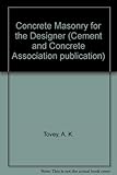 Concrete masonry : for the designer