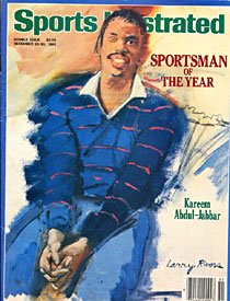 Kareem Abdul Jabbar Sportsman Of The Year Sports Illustrated Dec 23-30, 1985 Los Angeles Lakers Basketball Cover Magazine