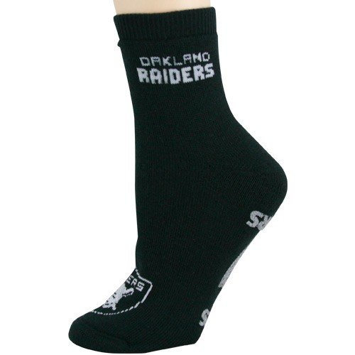 Oakland Raiders Ladies Black Slipper Socks