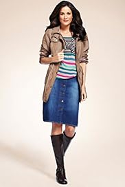 Per Una Funnel Neck Mid Length Panelled Mac