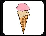 Ice Cream Cone (2 Scoop) Decorated Mouse Pad
