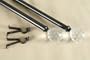 A&F Rod D�cor - A NEW 3 pieces Curtain Rod 120-170 inch Black #57