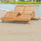 Review Trueshopping  / Hardwood 'Thirlstone' Double Sun lounger