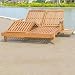 Kitchen & Housewares : Hardwood 'Thirlstone' Double Sunlounger